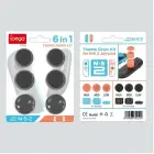 iPega SW2026B Thumb Grips JoyCon Controller for Nintendo Switch 2 6pcs Black Photo 4