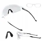 Rockbros Cycling Glasses Photochromic with UV Protection and Corrective Insert - White Foto 2