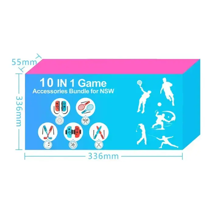 Nintendo Switch Sports 10-in-1 Family Accessory Pack - Red and Blue Photo 19