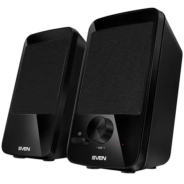 SVEN 312 USB-powered (2x2W); Front power button and the volume control Foto 2