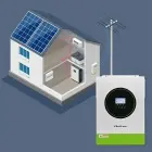 Qoltec Hybrid Solar Inverter Off-Grid 6200W | 120A | 48V| MPPT | BMS | AGM GEL LiFePO4 |  Wi-Fi option | Sinus | Power factor 1.0  Foto 6