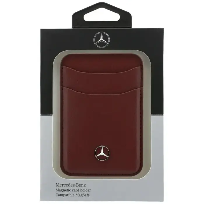 Magnetic Card Wallet Mercedes Leather red Foto 6