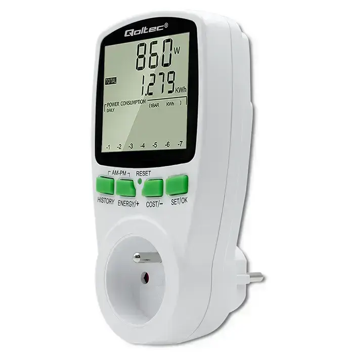 Qoltec Power meter PM0627 with history | 3680W | 16A | LCD Foto 15