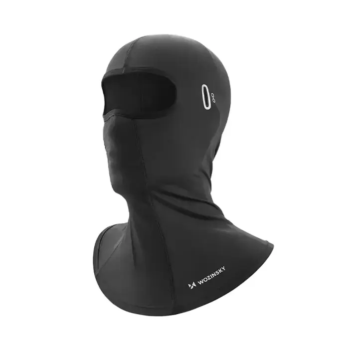 Wozinsky WKM-02B Balaclava Face Mask Motorcycle Bicycle Balaclava with Glasses Holes - Black Foto 2