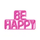 Neon PLEXI LED BE HAPPY pink NNE10 Neolia Photo 1