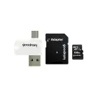 GOODRAM Memory MicroSD Card All in one - 128GB with adapter UHS I CLASS 10 100MB/s + reader Фото 1