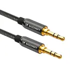 Wozinsky universal mini jack cable 2x AUX cable 3 m black Photo 1
