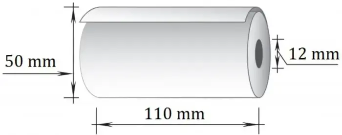 Kases lente TECHNOINFORM 110mmx25m/12mm, TERMO papīrs, 55g/m2, 6 gab/iepakojumā Photo 2