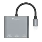 Hub Wozinsky WHCH-01 USB-C PD 100W HDMI 4K@30Hz USB-A 10Gbps - gray Фото 3