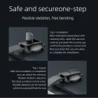 Magnetic car phone holder Forcell F-Grip MagFlex windshield / dashboard / air vent black Photo 8