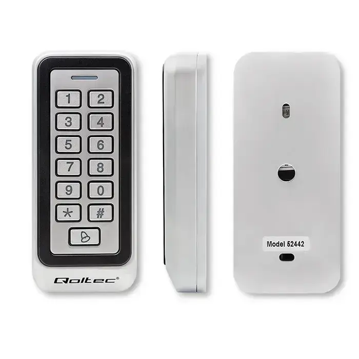 Qoltec Code lock RHEA with RFID reader | Code | Card | key fob |Doorbell | IP68 | EM Foto 7