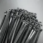 Qoltec Self-locking cable tie | 7.2*200mm | 50 pcs. | Nylon66 | UV | Black Photo 3