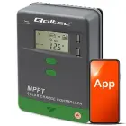 Qoltec Solar Charge Controller MPPT with Temperature Sensor 40A | 12V / 24V | LCD | 2 x USB | Bluetooth | APP | GEL | LiFePO4 Photo 1