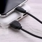Remax Suji RC-134i datu pārraides un uzlādes vads | USB-A uz Lightning | 10W | 1m | melns Foto 4
