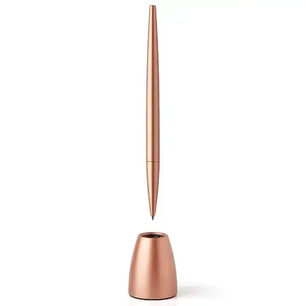 Lexon Scribalu Pen with Base soft gold LS64P1 Photo 2