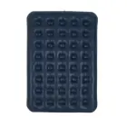 Inflatable double travel mattress with velvet finish + inflating pump 67002 blue Foto 1