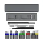 Set of service screwdrivers, 30-in-1 aluminum bits Photo 1