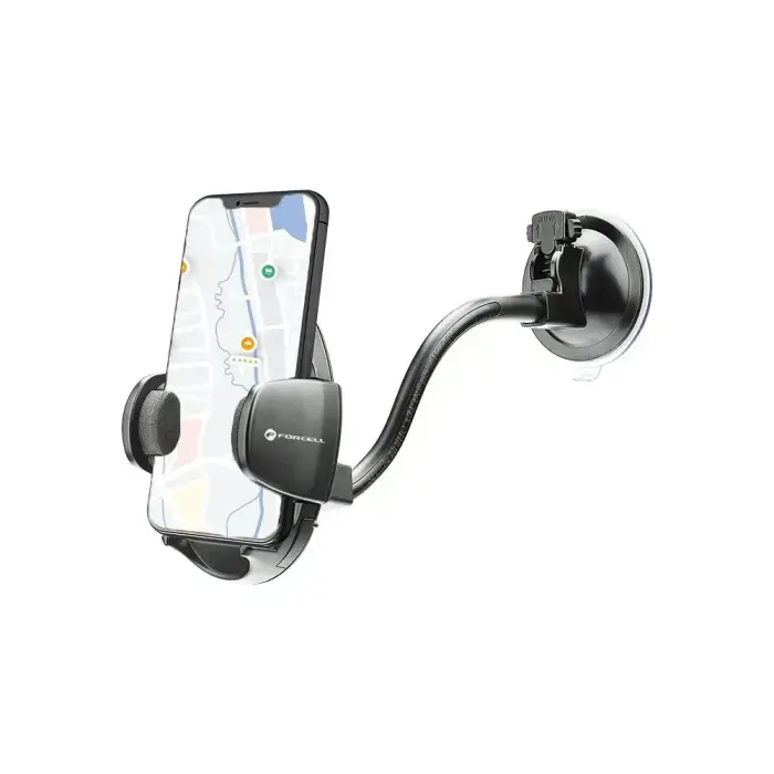 Car phone holder Forcell F-Grip Oval 27 cm windshield / dashboard / air vent black Photo 3