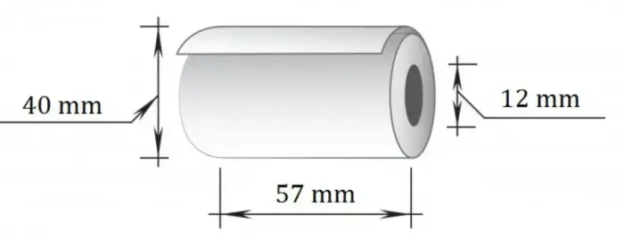 Kases lente TECHNOINFORM ar izmēru 57mmx18m (max. diam 40mm) termo, 48 g.,10 gab/iepakojumā Фото 3