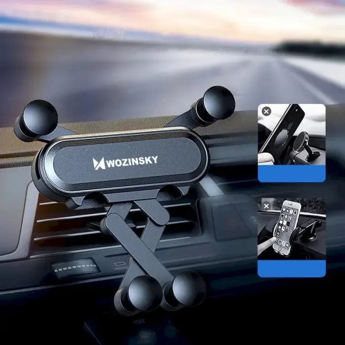 Wozinsky Gravity Car Mount Phone Holder for Air Outlet black (WCH-05) Фото 9