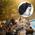 Waterproof grill cover, bicycle cover, bike cover, garden furniture cover, XXL cover, black Foto 5