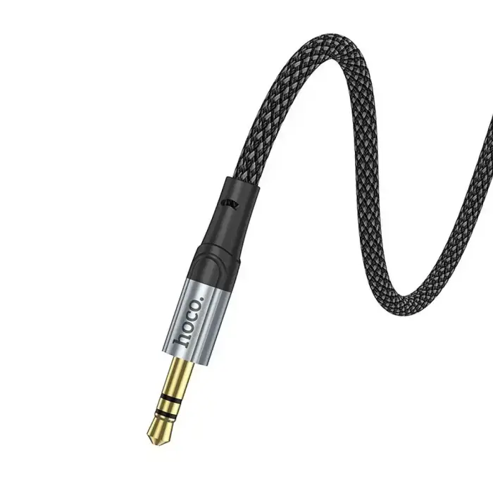 Cable AUX Jack 3,5 mm to Jack 3,5 mm Hoco 1 m UPA26 black Photo 5