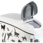 Контейнер для хранения корма Love Pets Dogs 10кг 23л 23,2x49,7x50,3см черные собаки Фото 2