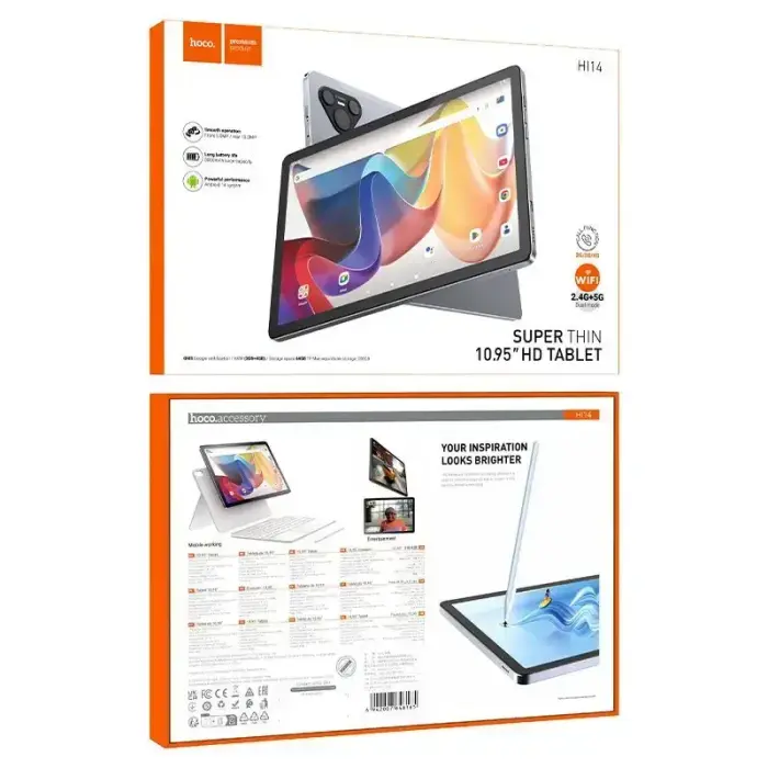 Tablet 10,95" 3GB/64GB Hoco HD Wi-Fi SIM Android HI14 starry gray Photo 8
