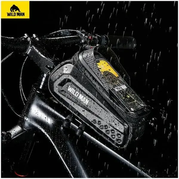 Etui|uchwyt rowerowy WILDMAN L E10S sakwa na ramę czarna|black Foto 8