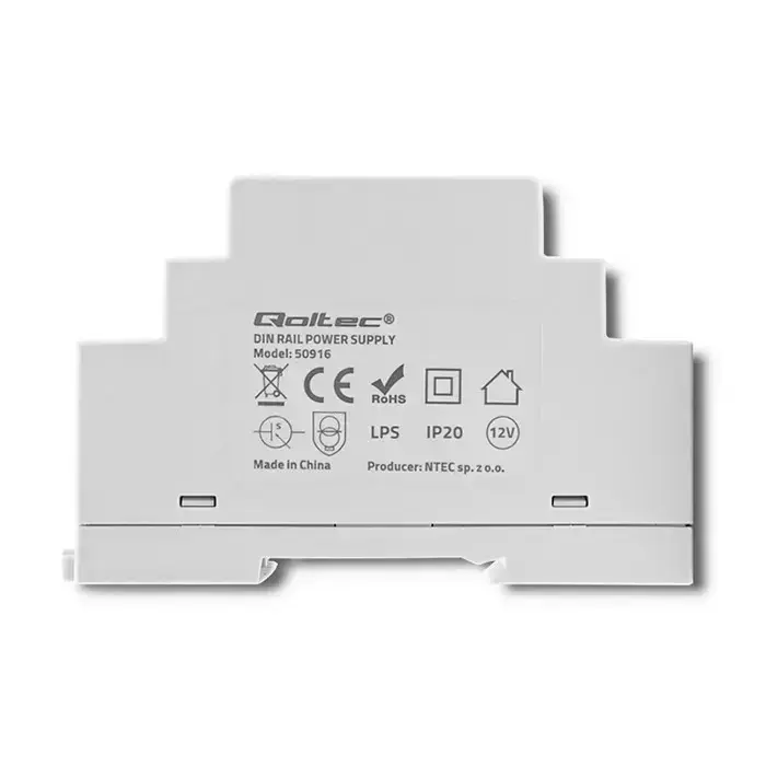 Qoltec DIN rail power supply | 15W | 12V | 1.25A | Gray Фото 2
