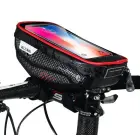 WILDMAN traveling bag for bike handlebars with zipper 1L (4 "- 7") E1 black Photo 5
