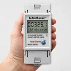 Qoltec Single-phase electronic energy consumption meter for DIN rail | RESET | periodic and continuous meter | 230V | 60A | LCD | LED | 2P Foto 7