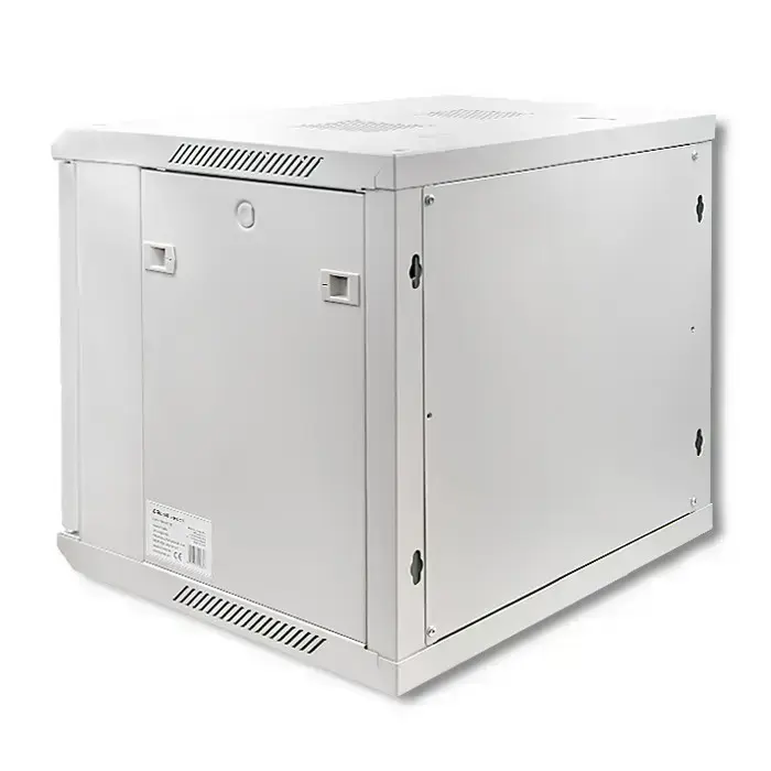 Qoltec RACK Cabinet 19" | 9U | 600 x 500 x 600 | Tempered doors | Hanging | Steel case | Lock | Grey Foto 4