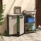 Waste sorting system Split Premium 110L Recycling system 68x39x92cm grey/black Photo 3