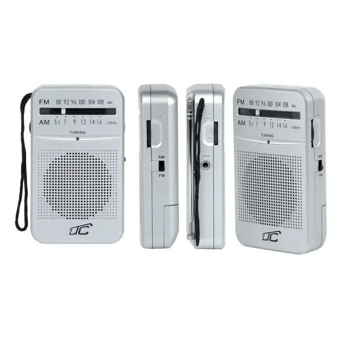 LTC portable pocket radio LEGA, AM/FM, mini jack, silver Foto 2