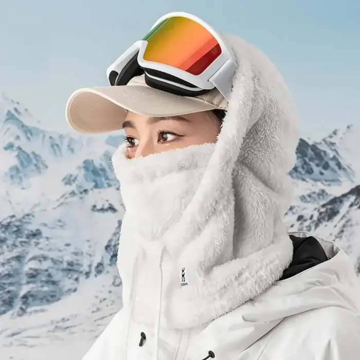 Qunature Arctic Velvet Ski Balaclava Size L - White Foto 3