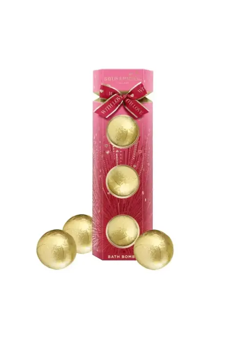 Debenhams Midnight Cherry Luxury Bath Bomb Trio Gift Set Photo 5
