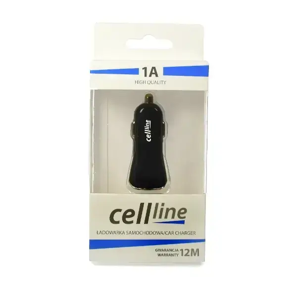 Ład. sam. Cellline 1xUSB 1A czarna/black(only head) Foto 2