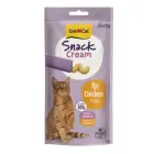 Gardumi kaķiem - GimCat SNACK CREAM CHICKEN 6 X 15 G Фото 1