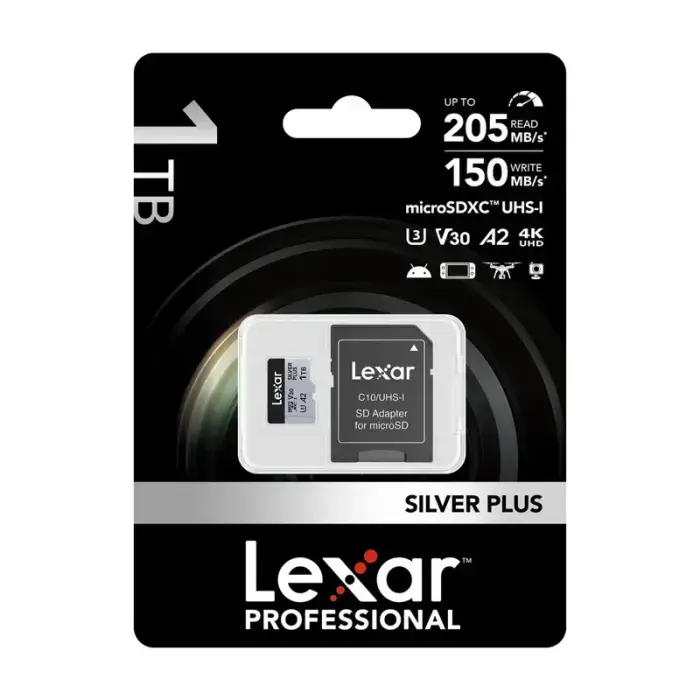 Karta pamięci Lexar High-Performance Silver Plus microSDXC 1TB + adapter Фото 6