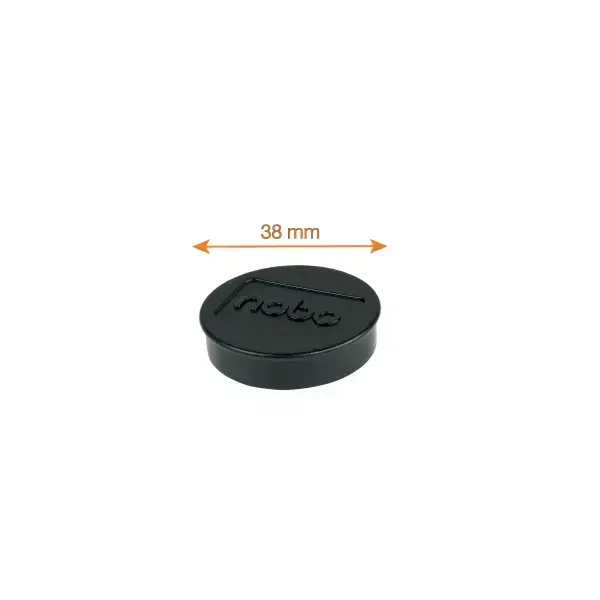 Magnētiskās tāfeles magnēti Nobo 10 paciņās 38mm melni 1.5kg Foto 3