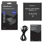 Qoltec Splitter Ethernet mini SWITCH 1x4 RJ45 | 1000Mb/s | USB-C | Aluminium Фото 14