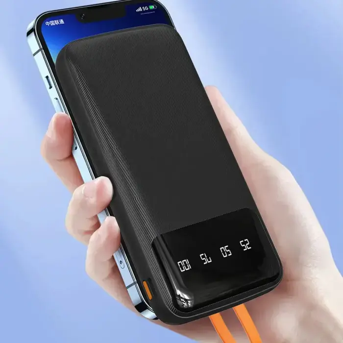 Dudao K6Pro Universal 10000mAh Power Bank with USB Cable, USB Type C, Lightning white (K6Pro-white) Foto 4