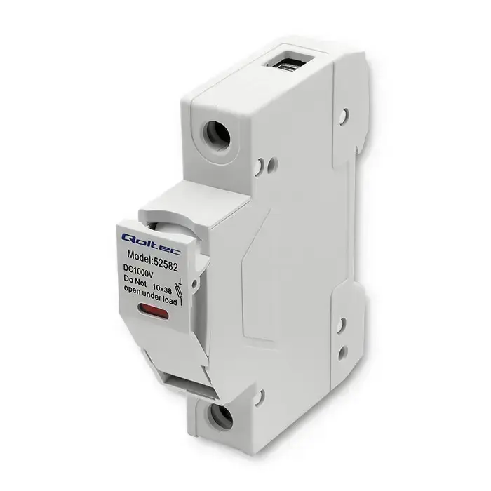 Qoltec Fuse base with diode + DC fuse| 1P|1000V |30A |10x38 |solar Фото 11