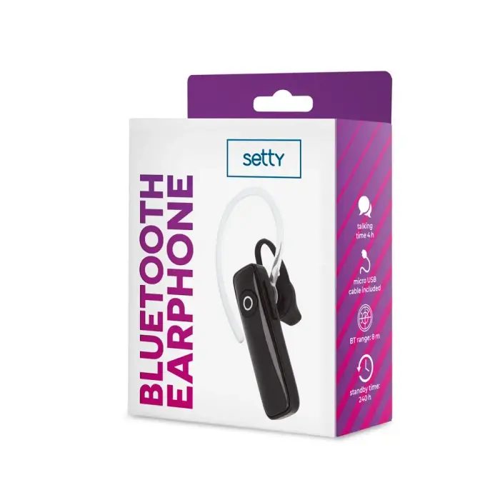 Setty Bluetooth earphone SBT-01 black Foto 2