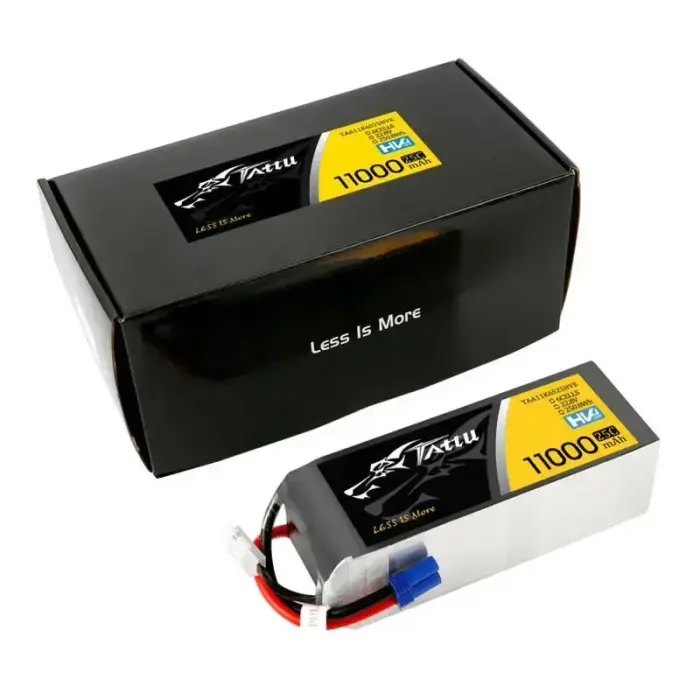 Tattu 11000MAH 22.8V HV 25C 6S1P Lipo Battery Pack with EC5 Plug Photo 4