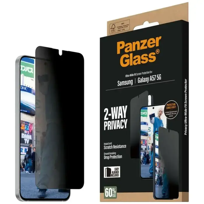 Privacy glass PanzerGlass Ultra-Wide Fit for Samsung Galaxy A57 5G Foto 7