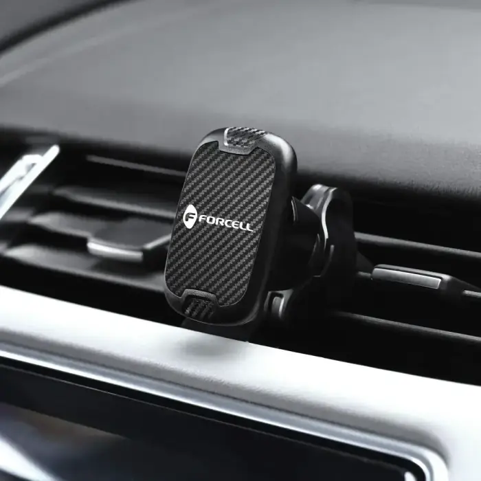 Magnetic car phone holder Forcell F-Grip Carbon H-CT325 air vent black Photo 10