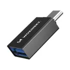 Wozinsky W10GY1S USB-C - USB-A 3.2 10Gb|s Adapter - Black Фото 4