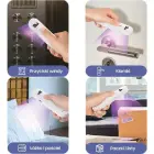 USAMS Mini UV-C Disinfecting Lamp Handheld Sterilizer white ZB159XDD01 (US-ZB159) Photo 8
